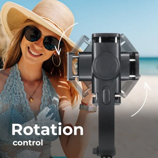 Combo selfie bot állvánnyal és távirányító bluetooth GIMBAL STABILIZÁTOR fekete SSTR-L08 - 3
