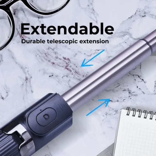 Combo selfie bot állvánnyal és távirányító bluetooth GIMBAL STABILIZÁTOR fekete SSTR-L08 - 4