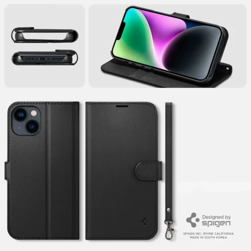  iPhone 14 Fekete Spigen WALLET S tok - 15