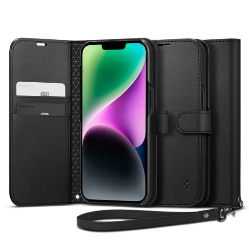  iPhone 14 Fekete Spigen WALLET S tok - 1