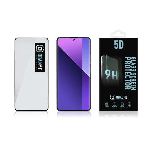 OBAL:ME 5D Üvegfólia Xiaomi Redmi Note 13 Pro+ 5G Fekete - 3