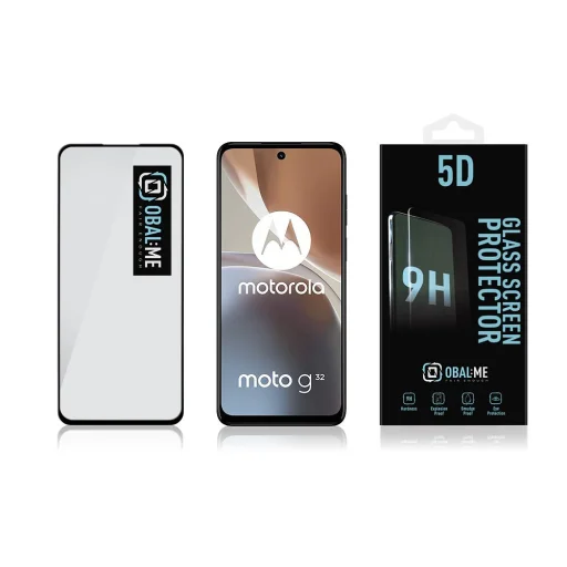 OBAL:ME 5D üvegfólia Motorola G32 Fekete - 3