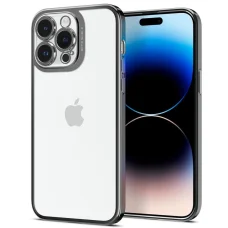  iPhone 14 Pro Chrome Gray Spigen Optik Crystal tok