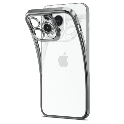  iPhone 14 Pro Chrome Gray Spigen Optik Crystal tok - 6