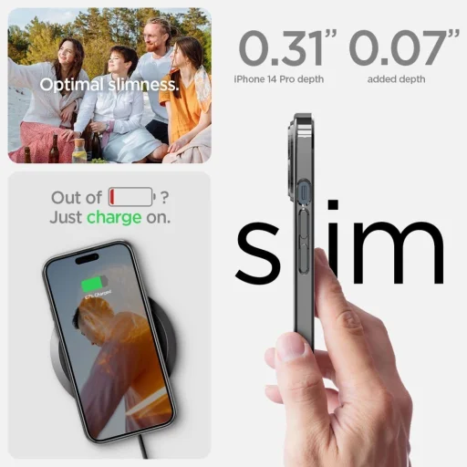  iPhone 14 Pro Chrome Gray Spigen Optik Crystal tok - 12