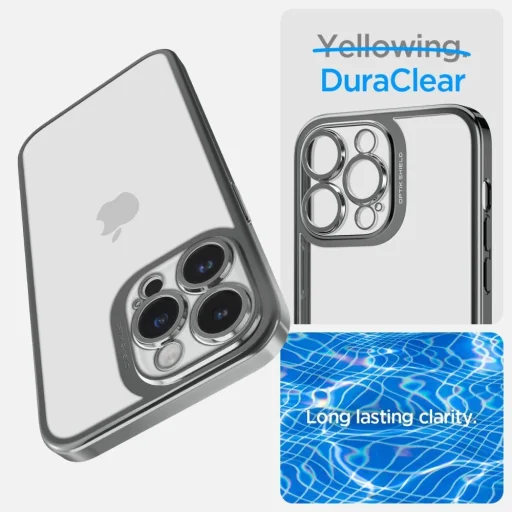  iPhone 14 Pro Chrome Gray Spigen Optik Crystal tok - 10