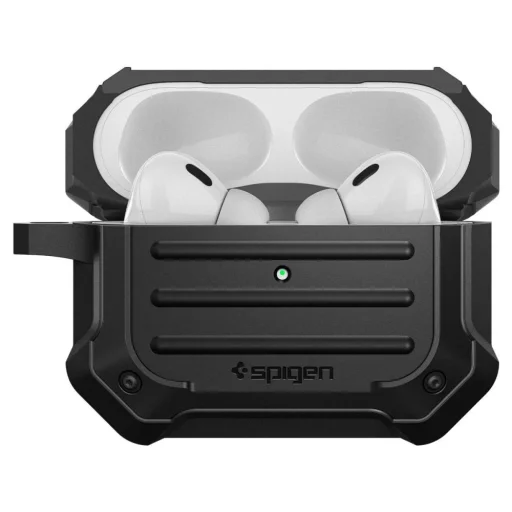  Apple AirPods Pro 1 / 2 Fekete Spigen Tough Armor Mag Magsafe tok - 2