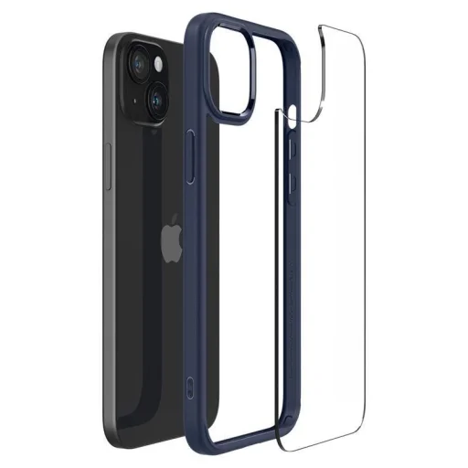  iPhone 15 Plus tengerészkék Spigen Crystal Hybrid tok - 11