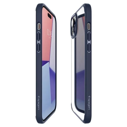  iPhone 15 Plus tengerészkék Spigen Crystal Hybrid tok - 12