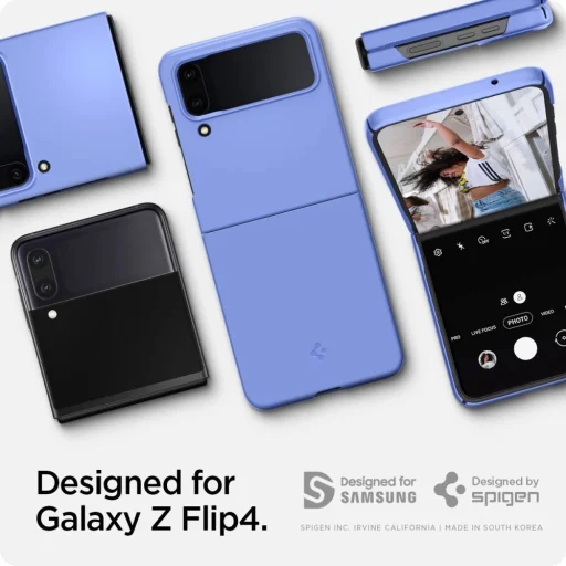  Galaxy Z Flip 4 cornflower blue Spigen Airskin tok - 2