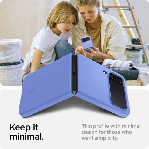  Galaxy Z Flip 4 cornflower blue Spigen Airskin tok - 5