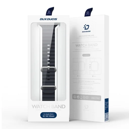 DUX DUCIS OCEAN WAVE szilikonszíj Apple Watch 38 / 40 / 41 mm grafit - 7
