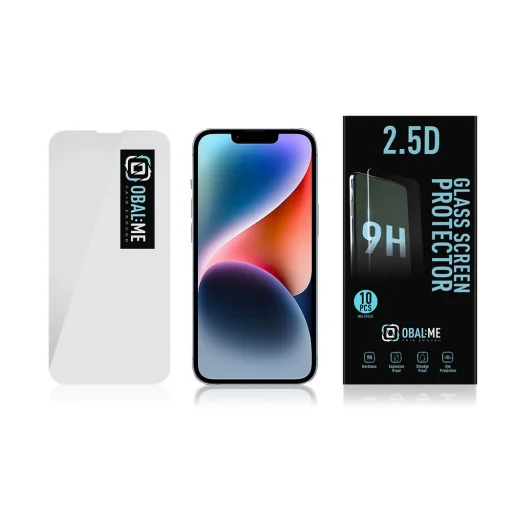 OBAL:ME Multipack 2.5D üvegfólia Apple iPhone 13/13 Pro/14 készülékekhez, átlátszó (10db) - 3