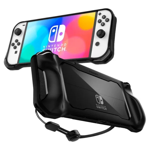  Nintendo Switch Oled Matt Fekete Spigen Rugged Armor Tok - 1