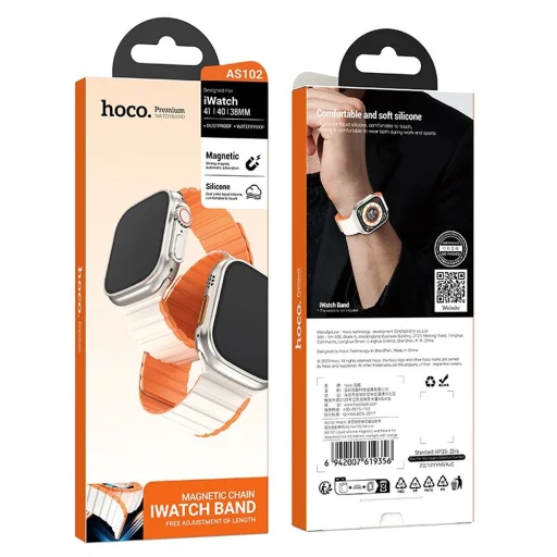 HOCO szíj Apple Watch 42 / 44 / 45 / 49 mm AS102 starlight narancssárga - 5