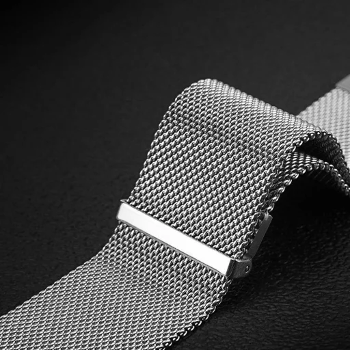 DUX DUCIS Milanese rozsdamentes acél mágneses szíj Apple Watch 42 / 44 / 45 mm szürke - 5