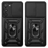 Hybrid Armor Camshield tok Samsung Galaxy S23+ páncélozott tok kameravédővel piros thumbnail