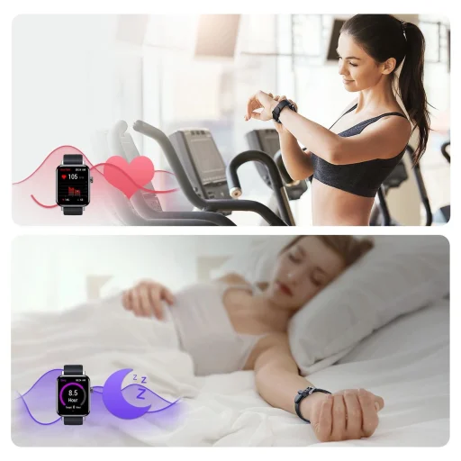 Joyroom Fit-Life JR-FT5 okosóra hívásfogadó funkcióval / IP68 védelem - fekete - 12