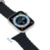 DUX DUCIS OCEAN WAVE szilikon szíj Apple Watch 42 / 44 / 45 mm grafit thumbnail