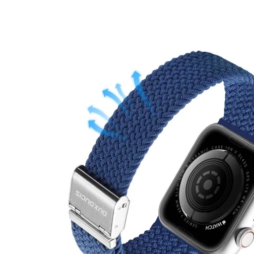 DUX DUCIS szíj MIXTURE II nyújtható fonott Apple Watch 42 / 44 / 45 mm kék - 5