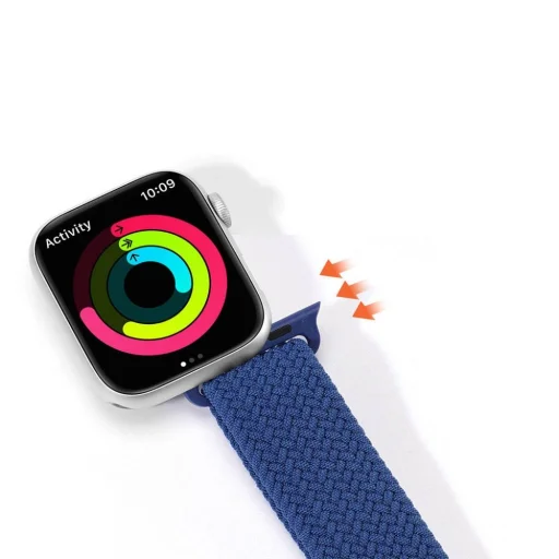 DUX DUCIS szíj MIXTURE II nyújtható fonott Apple Watch 42 / 44 / 45 mm kék - 6