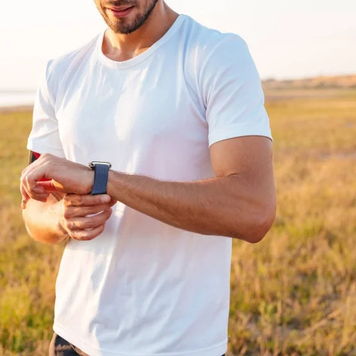 DUX DUCIS szíj MIXTURE II nyújtható fonott Apple Watch 42 / 44 / 45 mm kék - 8