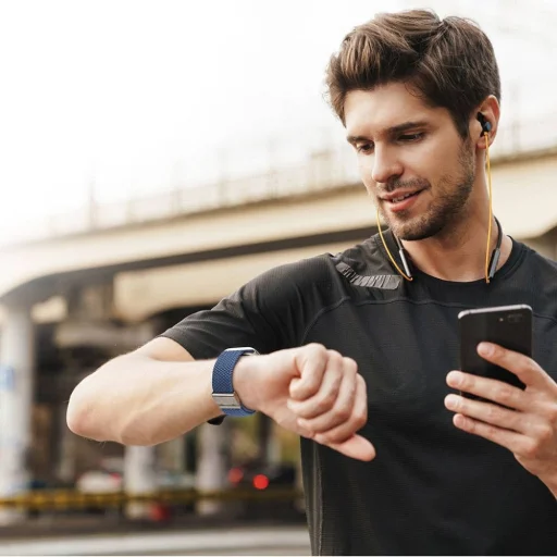 DUX DUCIS szíj MIXTURE II nyújtható fonott Apple Watch 42 / 44 / 45 mm kék - 9