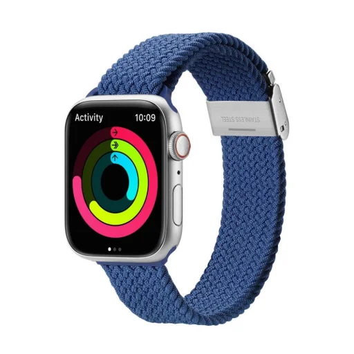 DUX DUCIS szíj MIXTURE II nyújtható fonott Apple Watch 42 / 44 / 45 mm kék - 1
