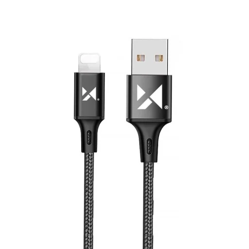 Wozinsky USB - Lightning kábel 2,4A 1m fekete (WUC-L1B) - 1