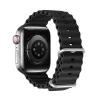 DUX DUCIS OCEAN WAVE szilikon szíj Apple Watch 42 / 44 / 45 mm fekete thumbnail