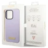 Guess GUHMP14LSBPLU iPhone 14 Pro 6.1" lila/lila kemény tok Silicone Logo Plate MagSafe thumbnail
