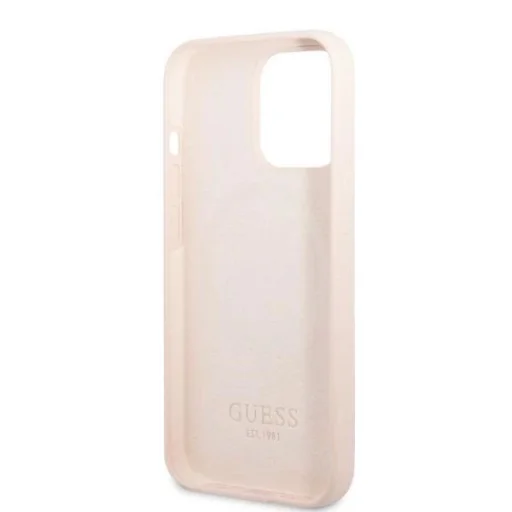 Guess GUHMP13XSPLP Guess Silicone Logo Plate MagSafe iPhone 13 Pro Max 6.7" pink/pink tok - 7