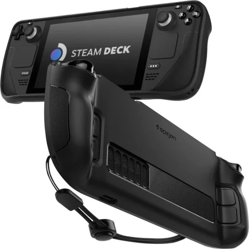 Steam Deck Matt Fekete Spigen RUGGED ARMOR tok - 1