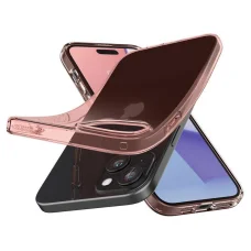  iPhone 15 Plus Spigen Crystal Flex, rózsakristály tok