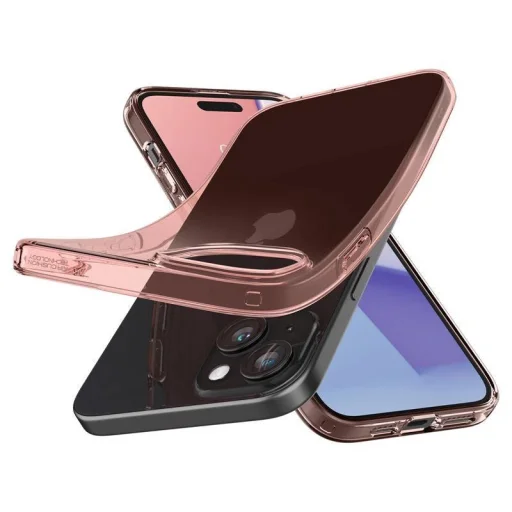 iPhone 15 Plus Spigen Crystal Flex, rózsakristály tok - 10