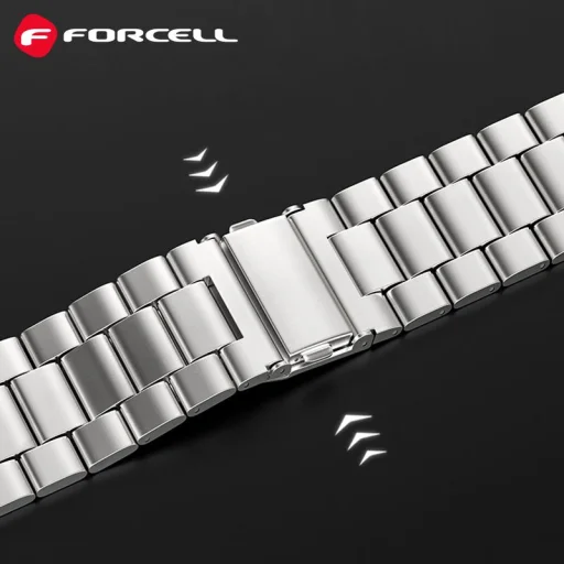 FORCELL F-DESIGN FA10 szíj Apple Watch 38 / 40 / 41 mm ezüst - 2