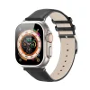 DUX DUCIS szíj YS valódi bőr Apple Watch 38 / 40 / 41 mm fekete