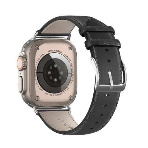 DUX DUCIS szíj YS valódi bőr Apple Watch 38 / 40 / 41 mm fekete - 2