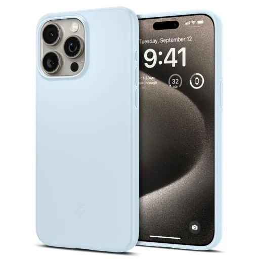  iPhone 15 Pro Max Spigen Thin Fit tok, mute blue - 1