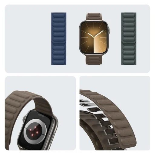 DUX DUCIS BL mágneses szíj Apple Watch 42 / 44 / 45 mm taupe - 6