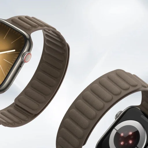 DUX DUCIS BL mágneses szíj Apple Watch 42 / 44 / 45 mm taupe - 5
