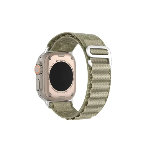 DUX DUCIS GS nylonový remienok Apple Watch 42/44/45/49 mm olivový - 4