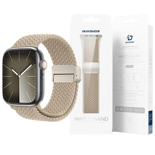 DUX DUCIS Mixture Pro nyújtható fonott szíj Apple Watch 42 / 44 / 45 / 49 mm bézs - 2