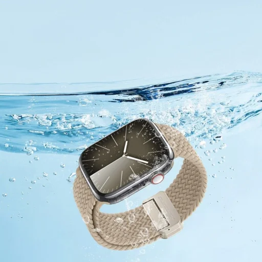 DUX DUCIS Mixture Pro nyújtható fonott szíj Apple Watch 42 / 44 / 45 / 49 mm bézs - 5