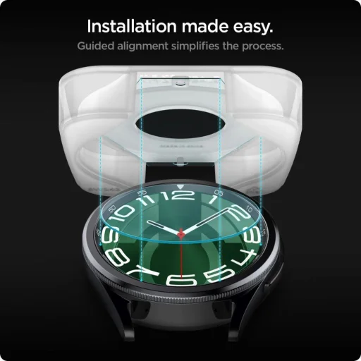 Spigen Glas.tR EZ Fit üvegfólia Samsung Galaxy Watch 6 Classic (47 mm) - 2 db. - 9