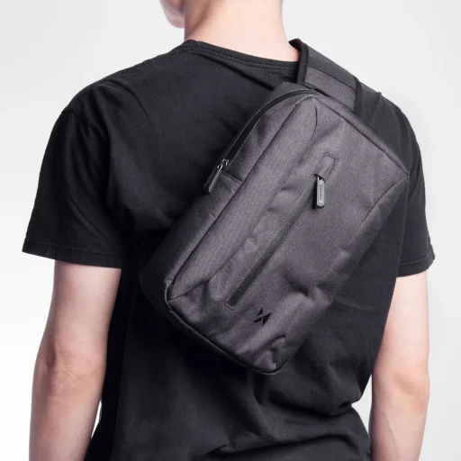 Wozinsky biciklis táska kormányra - szürke - 4