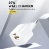 Wozinsky CMWCW 20W USB-C / USB-A hálózati töltő - fehér thumbnail