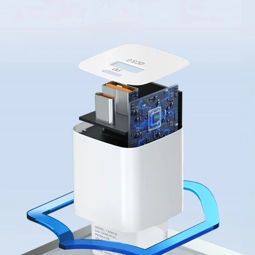 Wozinsky CMWCW 20W USB-C / USB-A hálózati töltő - fehér - 9