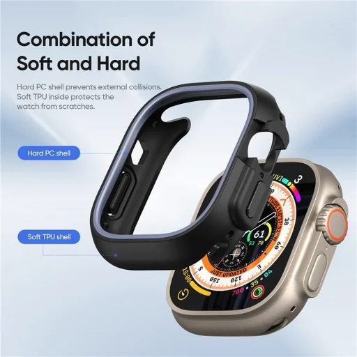 DUX DUCIS BAMO tok Apple Watch Ultra / Ultra 2 49 mm éjféli szürke - 4