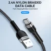 Wozinsky WNBAC1 USB-A / USB-C 2.4A kábel 1 m - fekete thumbnail